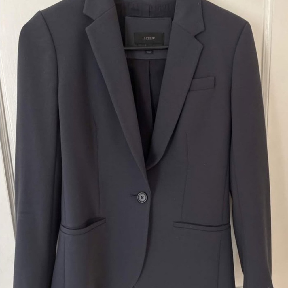 J. Crew Women’s School Boy Charcoal Navy Blazer